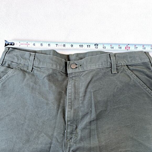 NWT Carhartt B11 MOS Washed Duck Work Dungaree Green Pants Loose Fit Men's 40x32 - Picture 7 of 11